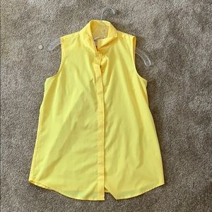 Banana republic button up collared tank top